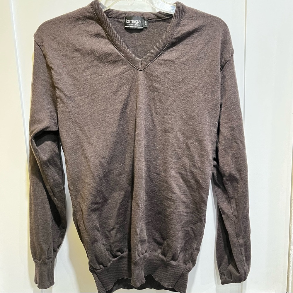 Braga V-neck Sweater Brown
